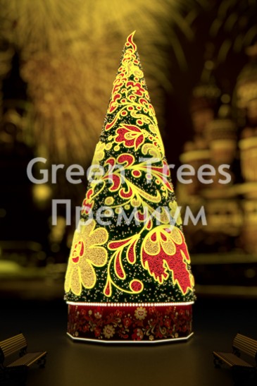 Ель дизайнерская Хохлома hohloma
